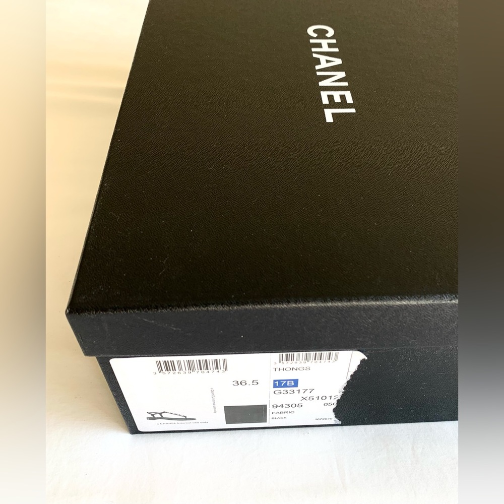 Authentic CHANEL Black Leather Sandals - Picture 11 of 13
